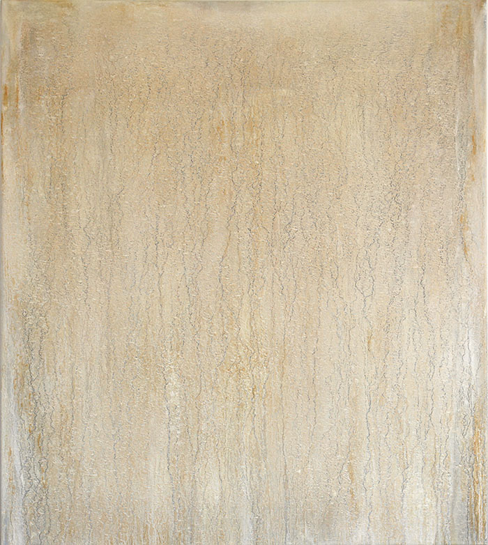 Betlehem 2017 Litaduft úr jarðefnum frá Betlehem og olía á striga.  Mineral pigment made from Betlehem and oil on canvas. 90 x 80 cm.